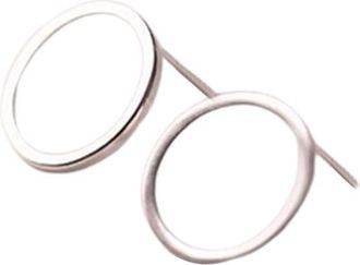 Generic Women S Popular Silver Jewelry Hollow Geometric Ring Earrings Simple Personality Ear Jewelry Men Earrings Couple Useful and Attractive