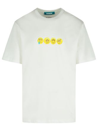 Barrow White Cotton T Shirt