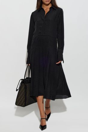 Fendi Silk Dress, Womens, Black