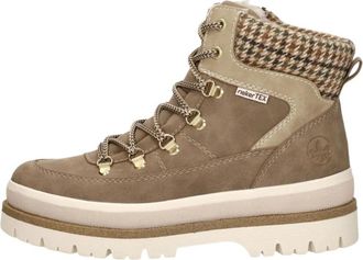 Rieker Veterschoenen Hoog - Dames - Veterlaarzen - Beige - 39 EU - Schoenen