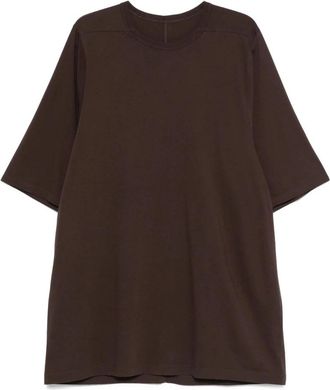 Rick Owens Biologisch Katoenen Ronde Hals T-Shirt - Heren - T-shirts - Bruin - S - Katoen - Tops