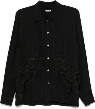 Bode Midnight Daffodil Shirt - Mens - Silk