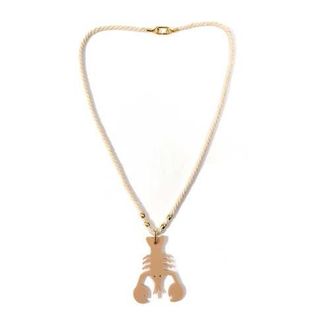 By Lilla Rope Lobster Necklace in Ivory at Nordstrom, Size 24