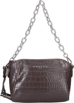 Ga&euml;lle Paris Bruine Tassen - Dames - Schoudertassen - Bruin - ONE Size - Leer - Tassen