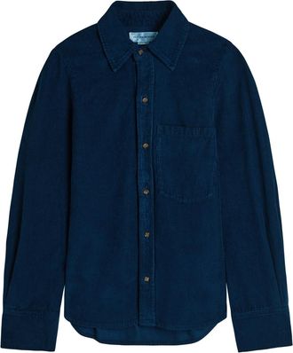 Victoria Beckham Corduroy Shirt - Indigo - 14 (UK14 / L)