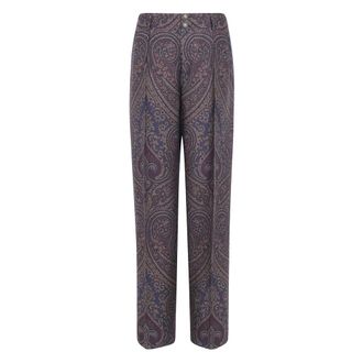 Etro Straight Broeken - Dames - Straight fit broeken - Veelkleurig - S - Broeken