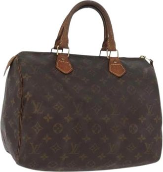 Louis Vuitton Pre-owned Speedy 30 Handtas - Dames - Vintage Handtas - Bruin - ONE Size - Leer - Vintage
