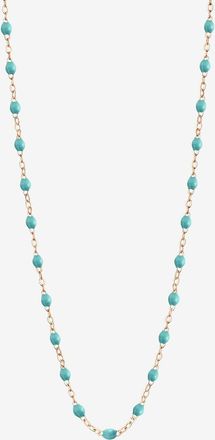 Gigi Clozeau Halskette aus Roségold und Harz Classique Gigi Turquoise Vert