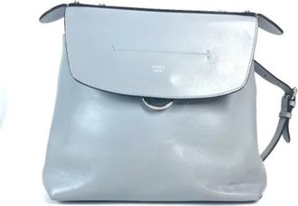 Fendi Pre-owned Leather fendi-bags - Dames - Vintage Rugzakken - Blauw - ONE Size - Leer - Vintage
