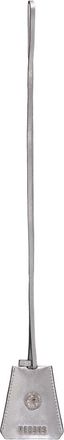 Versus Saffiano Leren Sleutelhanger met Logodetail - unisex - Sleutelhangers & Tashangers - Grijs - ONE Size - Leer - Accessoires