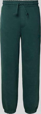 HUGO BOSS Relaxed Fit Sweatpants aus Baumwoll-Mix Modell DELWONY in Dunkelgruen, Größe XXL