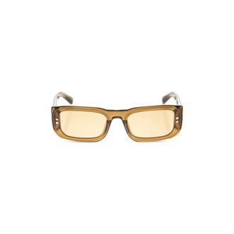 Jacquemus Accessoires, unisex, Groen, ONE Size, Jac 195 Rechthoekige Zonnebril
