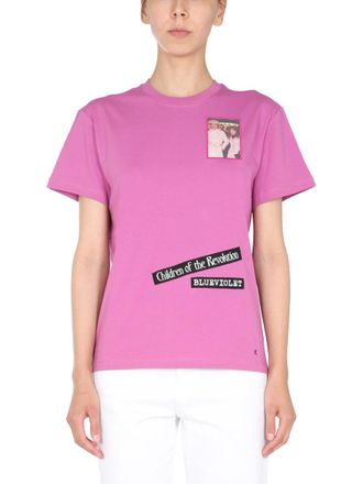Raf Simons Logo Patch T-Shirt - Pink