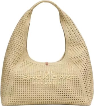 Marc Jacobs Tassen, Dames, Beige, ONE Size, The Crochet Sack Bag