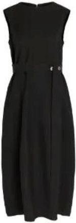 STUDIO NICHOLSON Wold Linen Dress - female - Studio Nicholson - Midi Dresses - Black - XS - Dresses