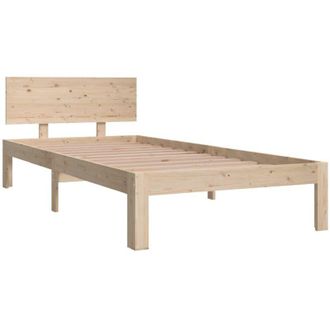 vidaXL Giroletto in Legno Massello di Pino 90x200 cm - Vidaxl