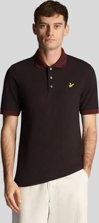 Lyle & Scott Lyle And Scott Mens Tonal Ringer Polo Shirt - Black - Size: 40
