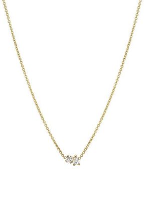 Zoe Lev Jewelry Diamond Toi Et Moi Necklace in Yellow Gold at Nordstrom