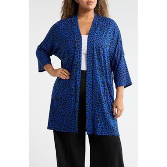 Forgotten Grace Three-Quarter Sleeve Duster in Royal at Nordstrom Rack, Size 1 X