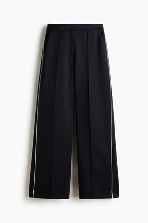 H&M Elegante Hose aus Scuba - Schwarz