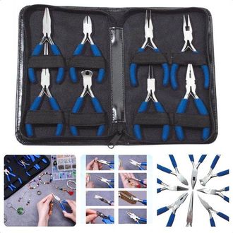 OEM Juego De Mini Alicates De 8 Piezas Con Estuche De Almacenamiento, Juego De Alicates, Mini Alicates, 110-145 Mm, Incluye Libro Electr&oacute;nico