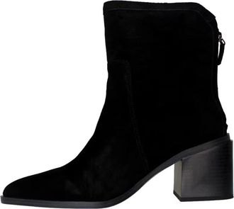 Vince Camuto Mens Vince Camuto Kortimy Boot Black Suede Block Heel Ankle Bootie HAWK2043