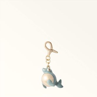 Furla Hashtag Charm Toni Nebbia Gray Blue Metal + Enamel Woman