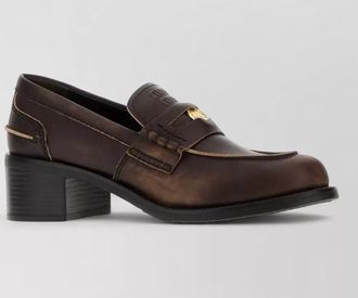 Miu Miu leather loafers