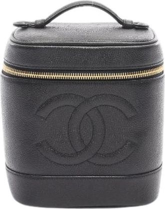 Chanel Pre-owned Coco Mark Grained Calf Handbag - Dames - Vintage Handtas - Zwart - ONE Size - Vintage