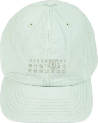 Maison Margiela Cotton Canvas Cap - unisex - Petten - Groen - S - Katoen - Accessoires