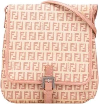 Fendi Pre-owned Cross Body Bags, female, Pink, Size: ONE SIZE Pre-owned Crossbody Bag