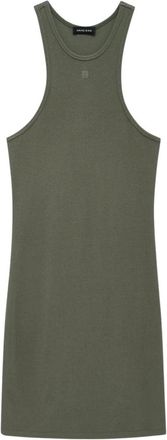 Anine Bing Cole Dress - Dames - Korte kleedjes - Groen - M - Katoen - Kleedjes