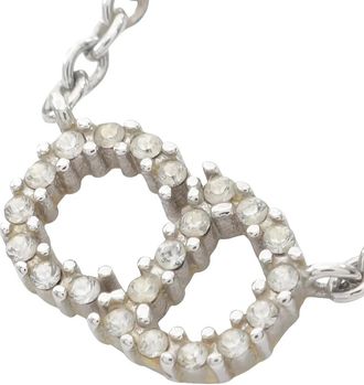Dior 2010s CD-logo necklace - Silver