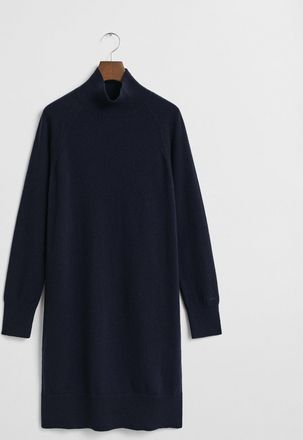 GANT Women Knitted Superfine Lambswool Dress (XXL) EVENING BLUE