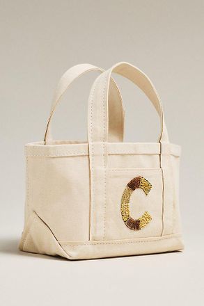 Maeve The Hartley Monogram Mini Canvas Tote by Maeve