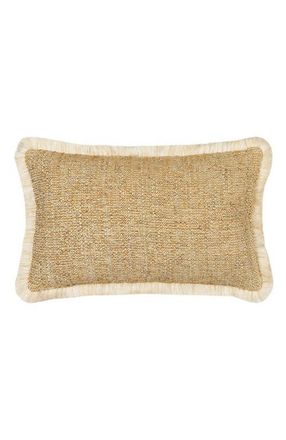 Elaine Smith Golden Hour Textured Fringed Indoor & Outdoor Woven Accent Pillow at Nordstrom, Size 12X20