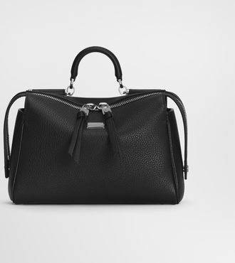 Dolce & Gabbana Vittoria Handbag In Calfskin - Man Shoppers Black Onesize