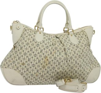 Louis Vuitton Marina Handbag Mini Lin Croisette Beige Canvas Bag (Pre-Owned)