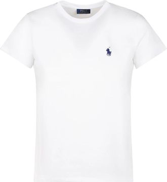 Polo Ralph Lauren Knit T-Shirt - Dames - T-shirts - Wit - L - Tops