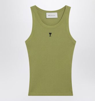 Ami AMI Paris De Coeur Matcha Tank Top