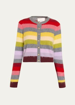 Cinq &agrave; Sept Cyndi Multicolor Striped Cardigan