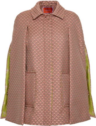 La DoubleJ Milano mini cape - women - Polyester/Polyamide - M - Pink