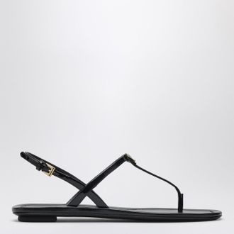 Prada Black patent thong sandal