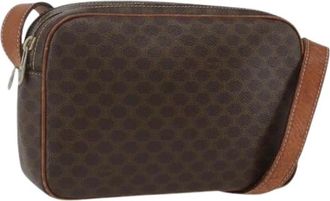 Celine Pre-owned Vintage macadam Schoudertas - Dames - Vintage Schoudertas - Bruin - ONE Size - Leer - Vintage