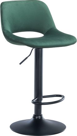 Clp Clp - Taburete De Bar Camden En Terciopelo Verde Metal Negro Mate