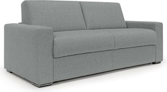 Divani.Store Divani.store - Nixon Sof&aacute; Convertible Con Colch&oacute;n H2o En Tela Impermeable 200 Cm (mat. 140x197) Gris