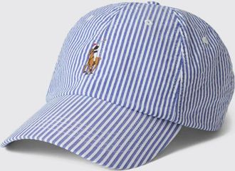 Polo Ralph Lauren Cappello da baseball a righe con logo Polo Ralph Lauren