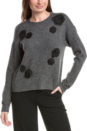 CeCe by Cynthia Steffe Flower Applique Sweater