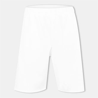 Off-white Mens Off White Solid Sweat Shorts with Elasticated Waistband in White/Black - Size Medium