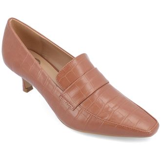 Journee Collection Womens Celina Wide Width Kitten Heel Pumps